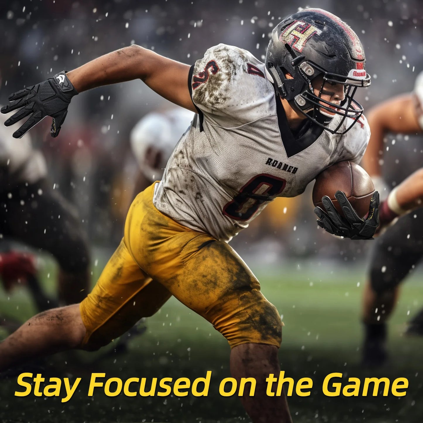 Sticky Padded Receiver Gloves/Lineman Gloves