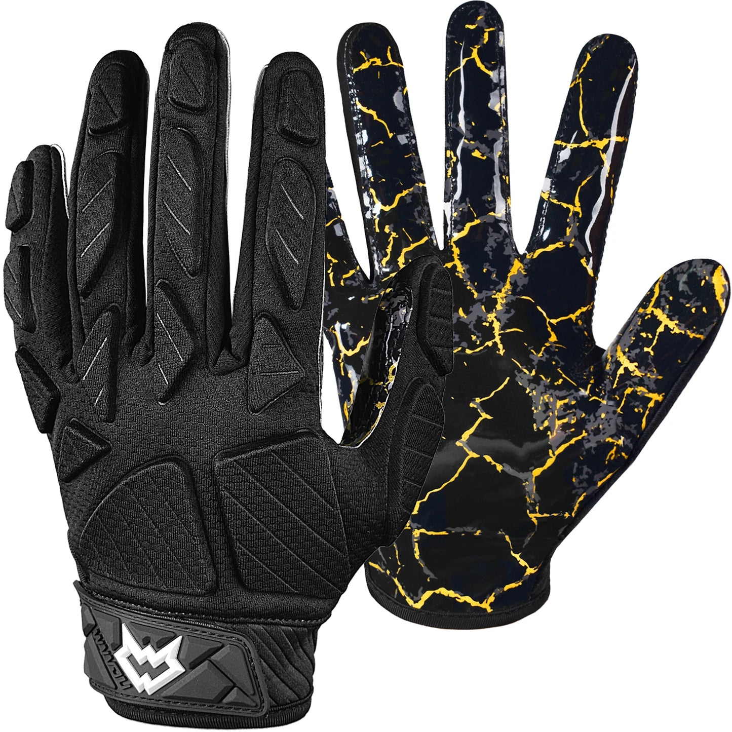 Sticky Padded Receiver Gloves/Lineman Gloves